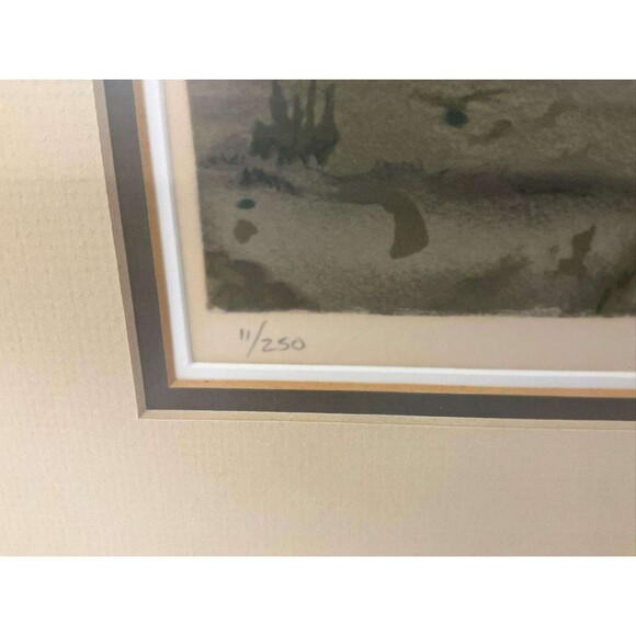 Peter Hurd "Valley Path in the Morning" Framed Signed Western Lithograph #11/250 - Picture 3 of 6